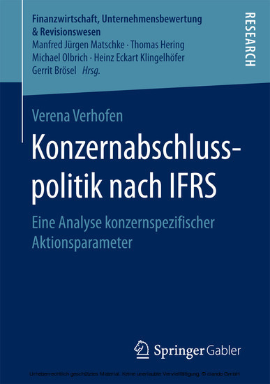 Konzernabschlusspolitik nach IFRS main product photo