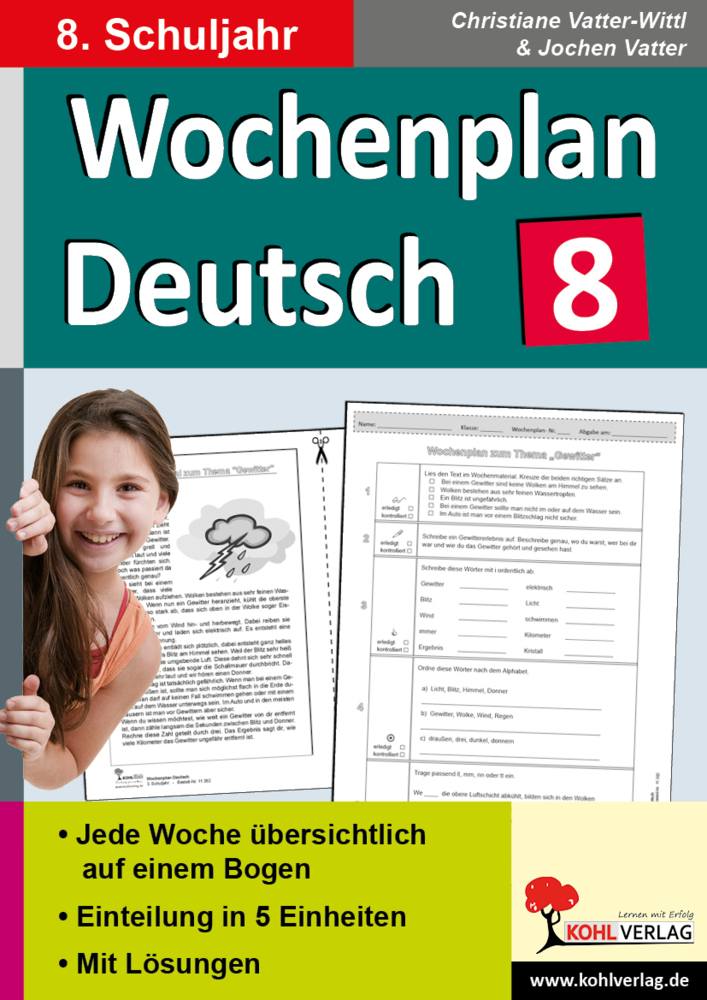 Wochenplan Deutsch / Klasse 8 main product photo