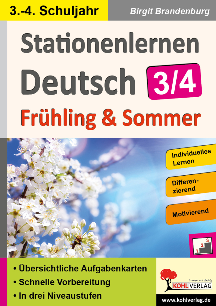 Stationenlernen Deutsch / Frühling und Sommer - Klasse 3/4 main product photo
