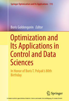 Optimization and Its Applications in Control and Data Sciences
