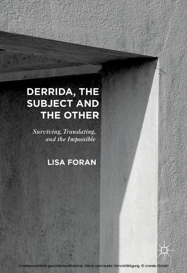 Derrida, the Subject and the Other main product photo