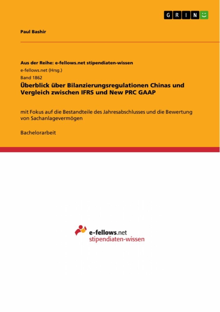 Überblick über Bilanzierungsregulationen Chinas und Vergleich zwischen IFRS und New PRC GAAP main product photo