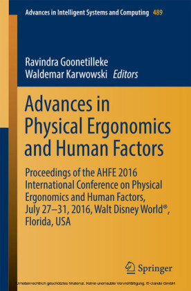Advances in Physical Ergonomics and Human Factors