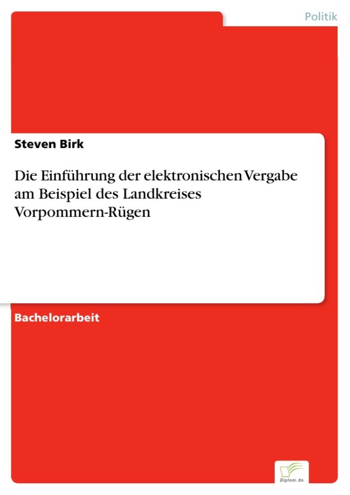 Die Einführung der elektronischen Vergabe am Beispiel des Landkreises Vorpommern-Rügen main product photo