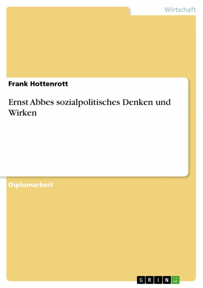 Ernst Abbes sozialpolitisches Denken und Wirken main product photo