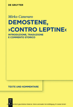 Demostene, 'Contro Leptine'