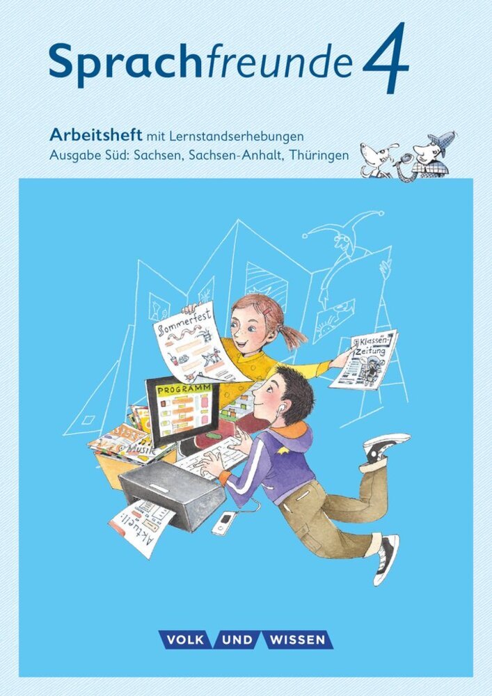 Sprachfreunde - Sprechen - Schreiben - Spielen - Ausgabe Süd (Sachsen, Sachsen-Anhalt, Thüringen) - Neubearbeitung 2015 - 4. Schuljahr main product photo