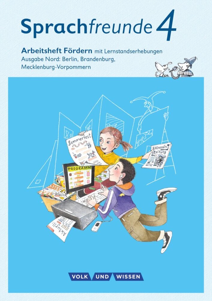 Sprachfreunde - Sprechen - Schreiben - Spielen - Ausgabe Nord (Berlin, Brandenburg, Mecklenburg-Vorpommern) - Neubearbeitung 2015 - 4. Schuljahr main product photo