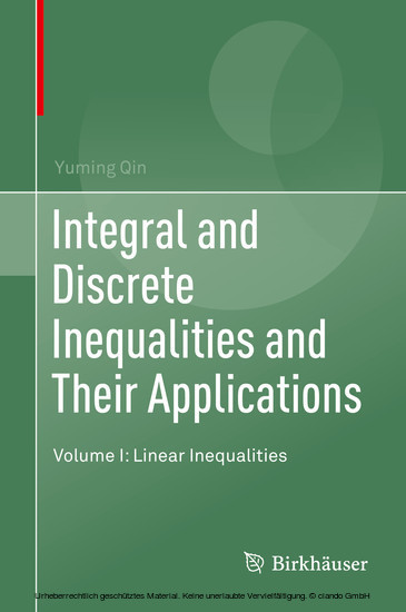 Integral and Discrete Inequalities and Their Applications main product photo