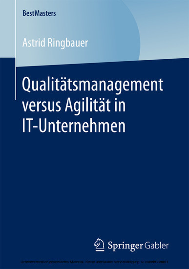 Qualitätsmanagement versus Agilität in IT-Unternehmen main product photo