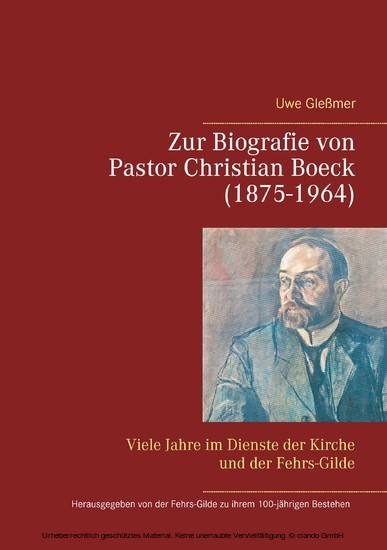 Zur Biografie von Pastor Christian Boeck (1875-1964) main product photo