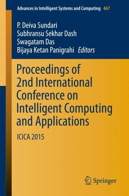 Proceedings of 2nd International Conference on Intelligent Computing and Applications main product photo