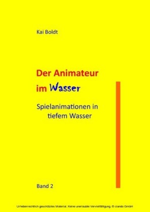 Der Animateur im Wasser