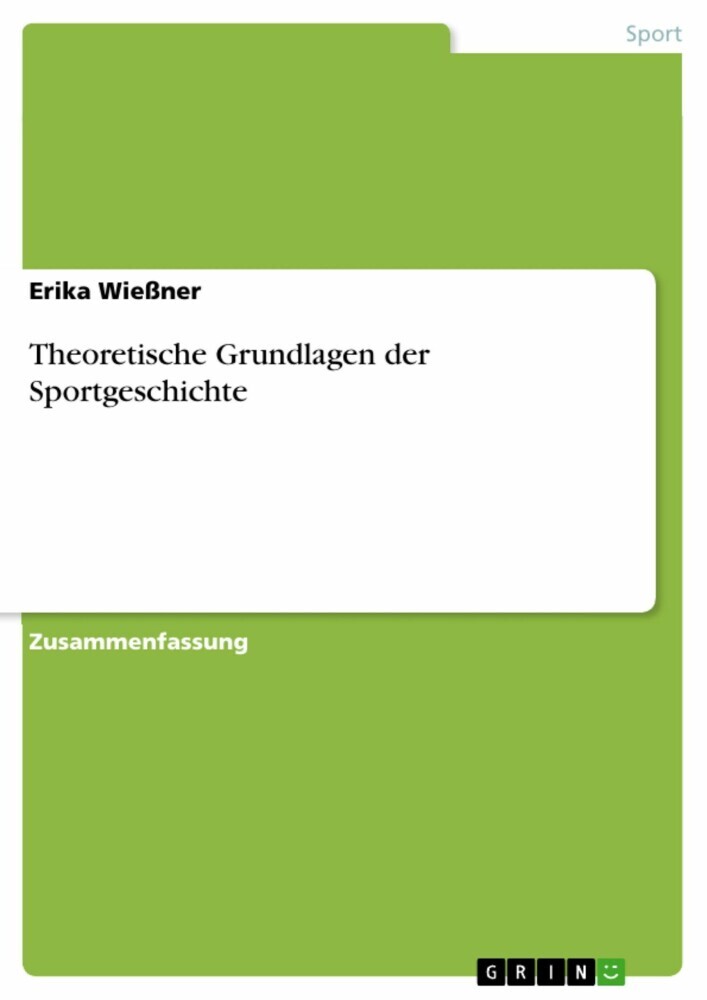 Theoretische Grundlagen der Sportgeschichte main product photo