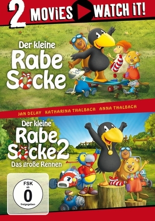Der kleine Rabe Socke / Der kleine Rabe Socke 2 - Das große Rennen, 2 DVD main product photo