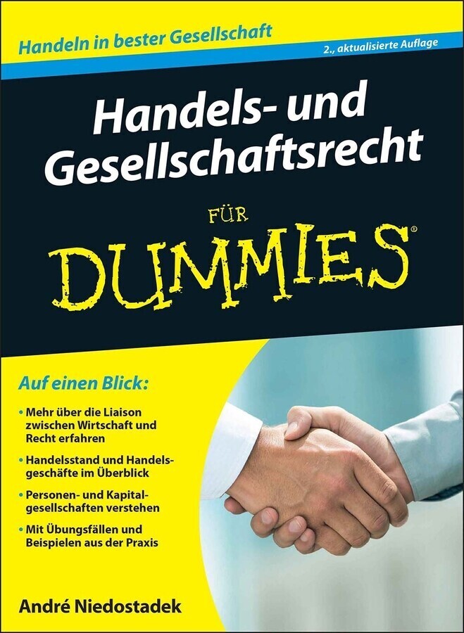 Handels- und Gesellschaftsrecht für Dummies main product photo