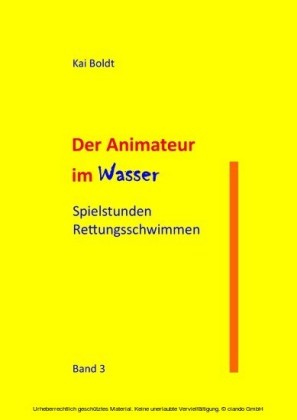 Der Animateur im Wasser