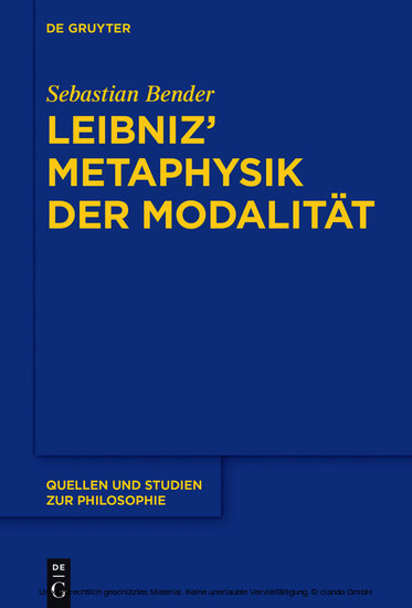 Leibniz' Metaphysik der Modalität main product photo