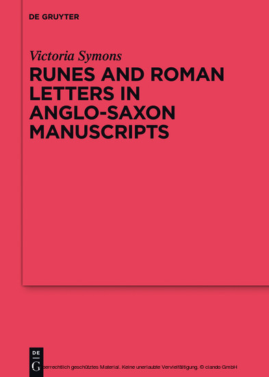 Runes and Roman Letters in Anglo-Saxon Manuscripts main product photo