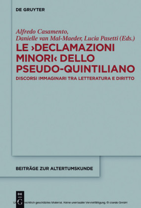 Le ¿Declamazioni Minori dello Pseudo-Quintiliano