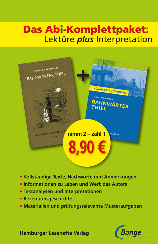 Das Abi-Komplettpaket. Lektüre plus Interpretation - Bahnwärter Thiel main product photo