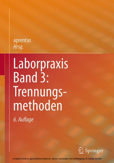 Laborpraxis Band 3: Trennungsmethoden main product photo