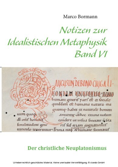 Notizen zur Idealistischen Metaphysik VI main product photo