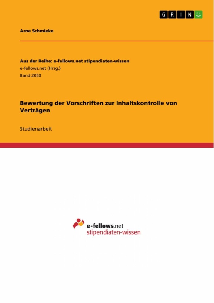 Bewertung der Vorschriften zur Inhaltskontrolle von Verträgen main product photo