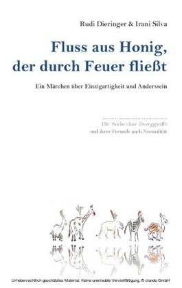 Fluss aus Honig, der durch Feuer fließt