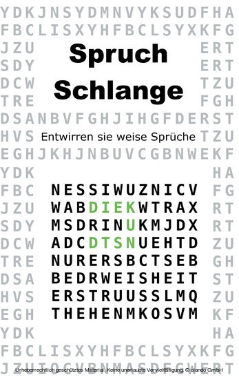 Spruchschlange main product photo