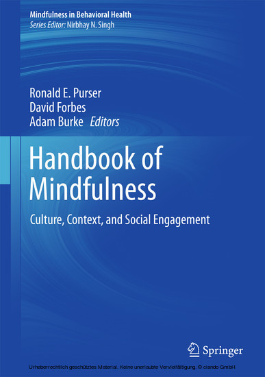 Handbook of Mindfulness main product photo