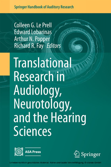 Translational Research in Audiology, Neurotology, and the Hearing Sciences main product photo