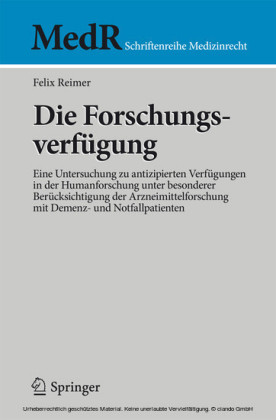 Die Forschungsverfügung