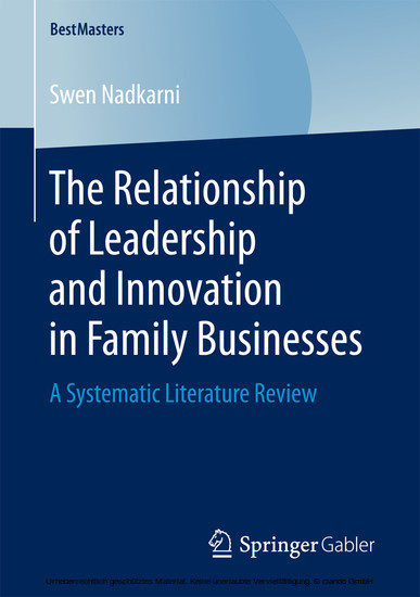 The Relationship of Leadership and Innovation in Family Businesses main product photo