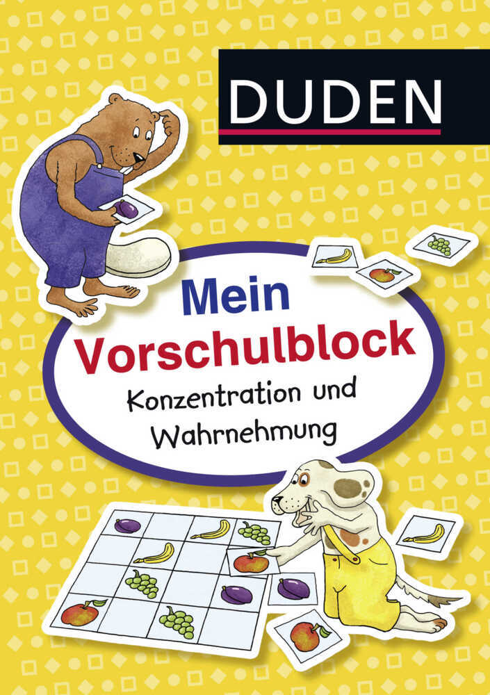 Duden: Mein Vorschulblock: Konzentration und Wahrnehmung main product photo