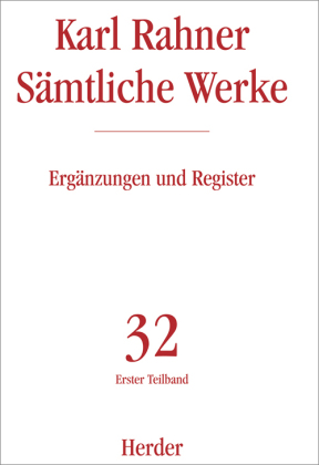 Karl Rahner Sämtliche Werke. Tl.1