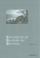Zeitschrift für die Geschichte des Oberrheins. Jahrgang.164
