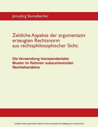 Zeitliche Aspekte der argumentativ erzeugten Rechtsnorm aus rechtsphilosophischer Sicht
