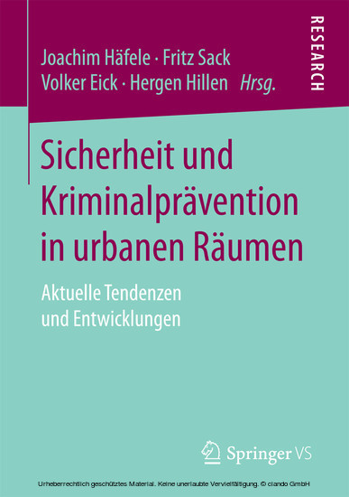 Sicherheit und Kriminalprävention in urbanen Räumen main product photo