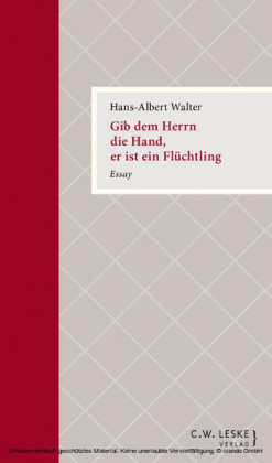 Gib dem Herrn die Hand, er ist ein Flüchtling