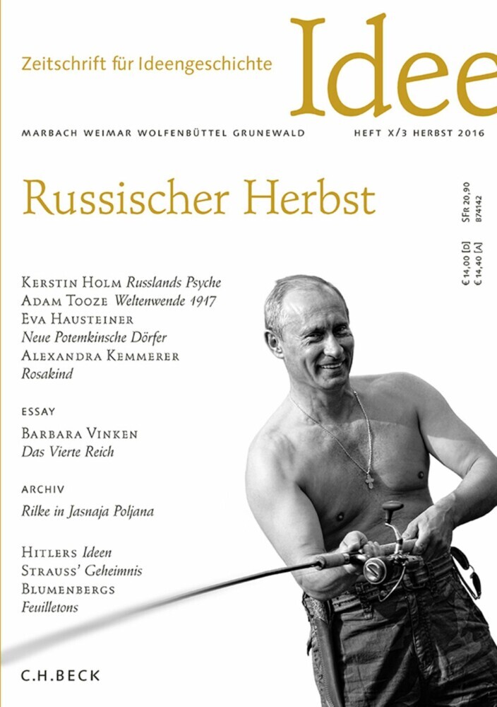 Zeitschrift für Ideengeschichte Heft X/3 Herbst 2016 main product photo