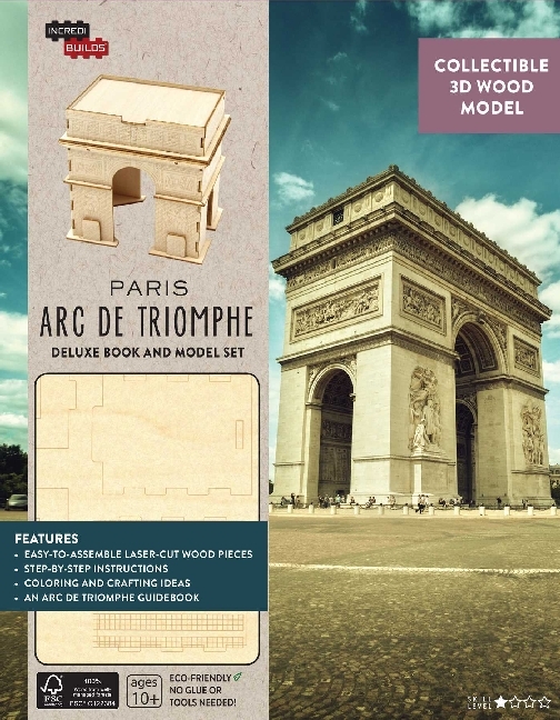 IncrediBuilds: Paris: Arc de Triomphe Deluxe Book and Model Set main product photo