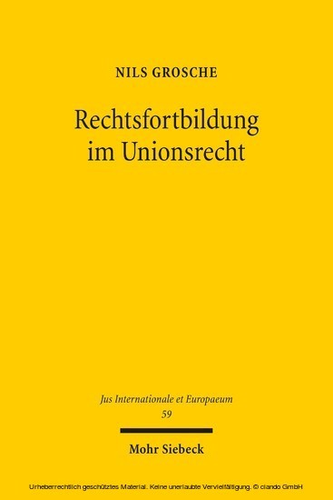Rechtsfortbildung im Unionsrecht main product photo