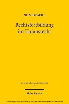 Rechtsfortbildung im Unionsrecht
