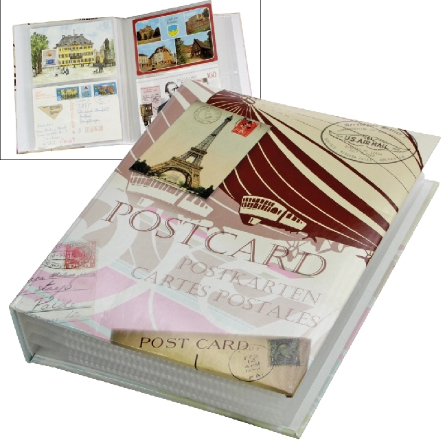 Post- und Ansichtskartenalbum Retro-Design, für bis zu 200 Karten main product photo