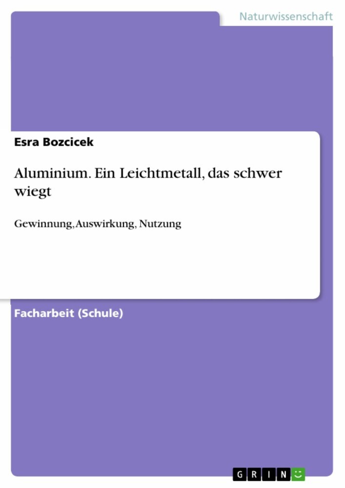 Aluminium. Ein Leichtmetall, das schwer wiegt main product photo