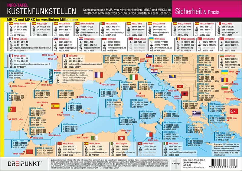 Küstenfunkstellen Westliches Mittelmeer, Info-Tafel main product photo