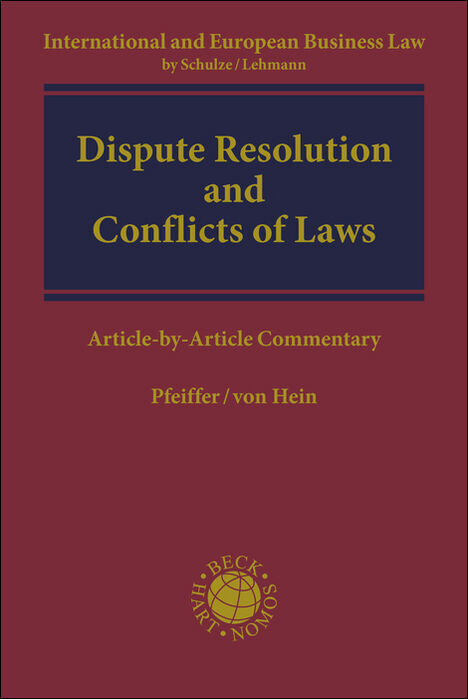 Dispute Resolution and Conflicts of Laws main product photo