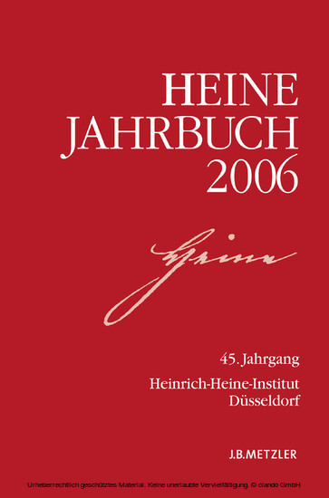Heine-Jahrbuch 2006 main product photo