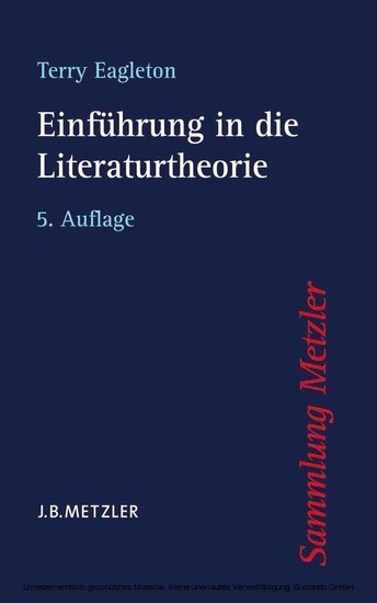 Einführung in die Literaturtheorie main product photo